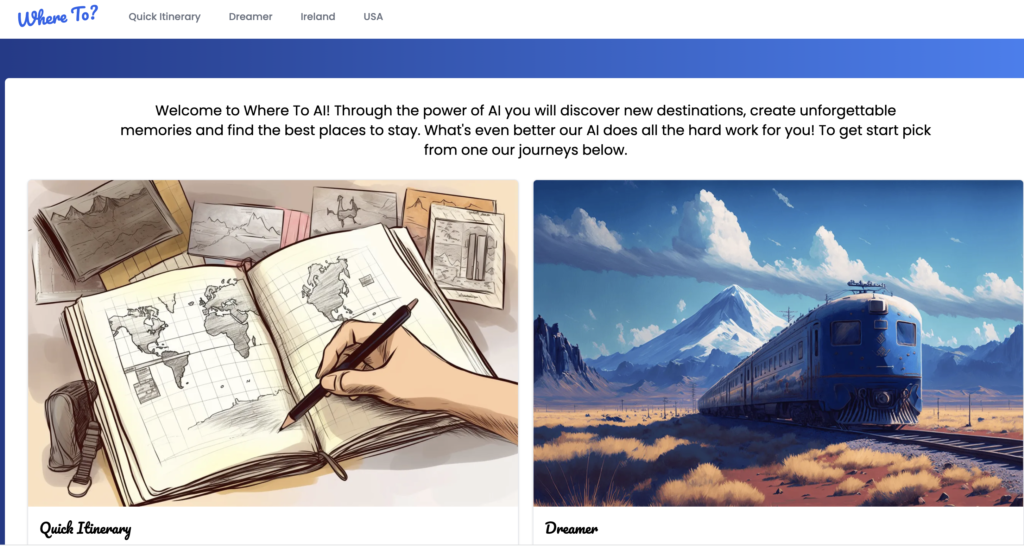 Where To? AI travel planner
