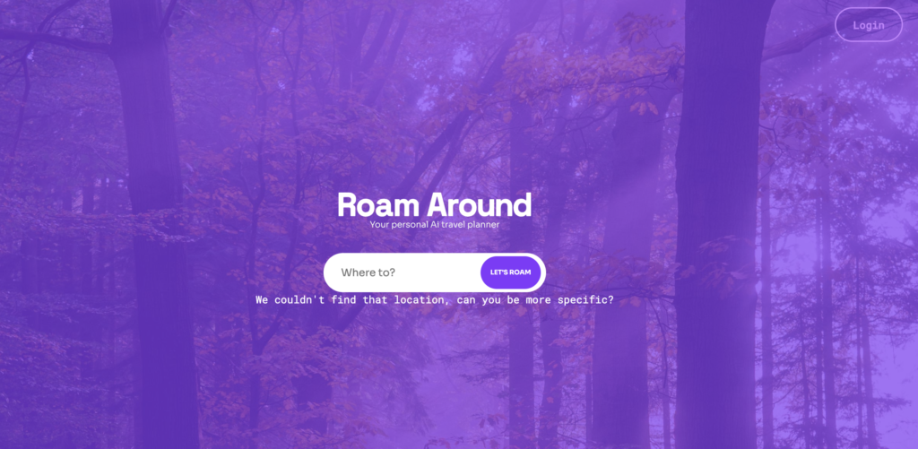 Roam Around AI Travel Planner